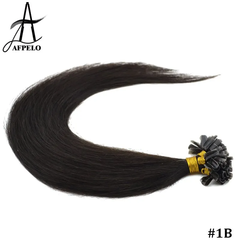 U Tip Keratin Human Hair Extensions